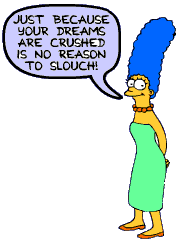 Marge gibt einen klugen Spruch von sich